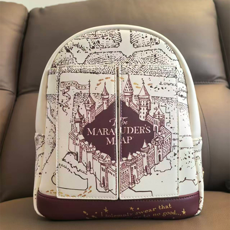 Harry Potter Map Printed Cospl - Mini Backpack Purse 评论和价格