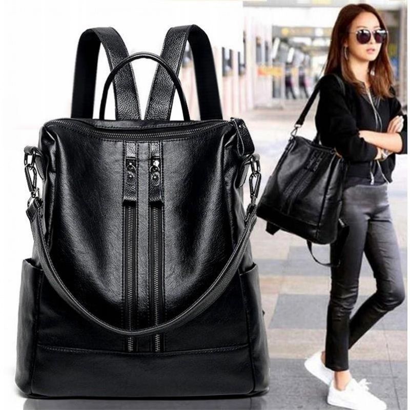 Women Soft Leather Backpack Sc - Canvas Backpack Casual 评论和价格