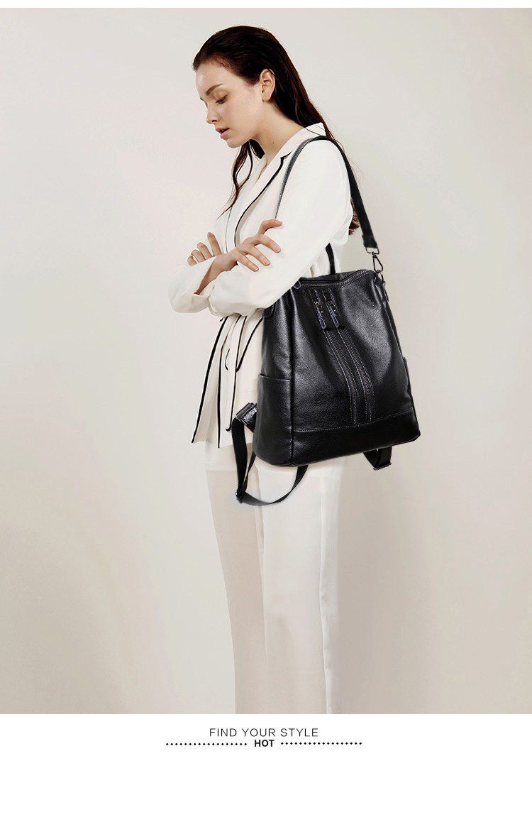 Women Soft Leather Backpack Sc - Canvas Backpack Casual 评论和价格