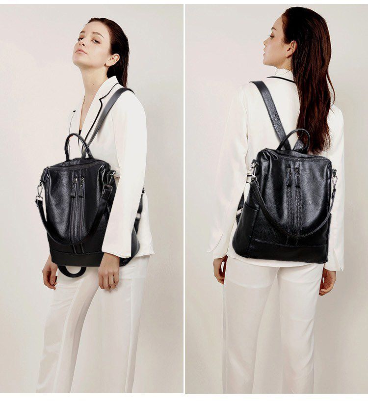 Women Soft Leather Backpack Sc - Canvas Backpack Casual 评论和价格
